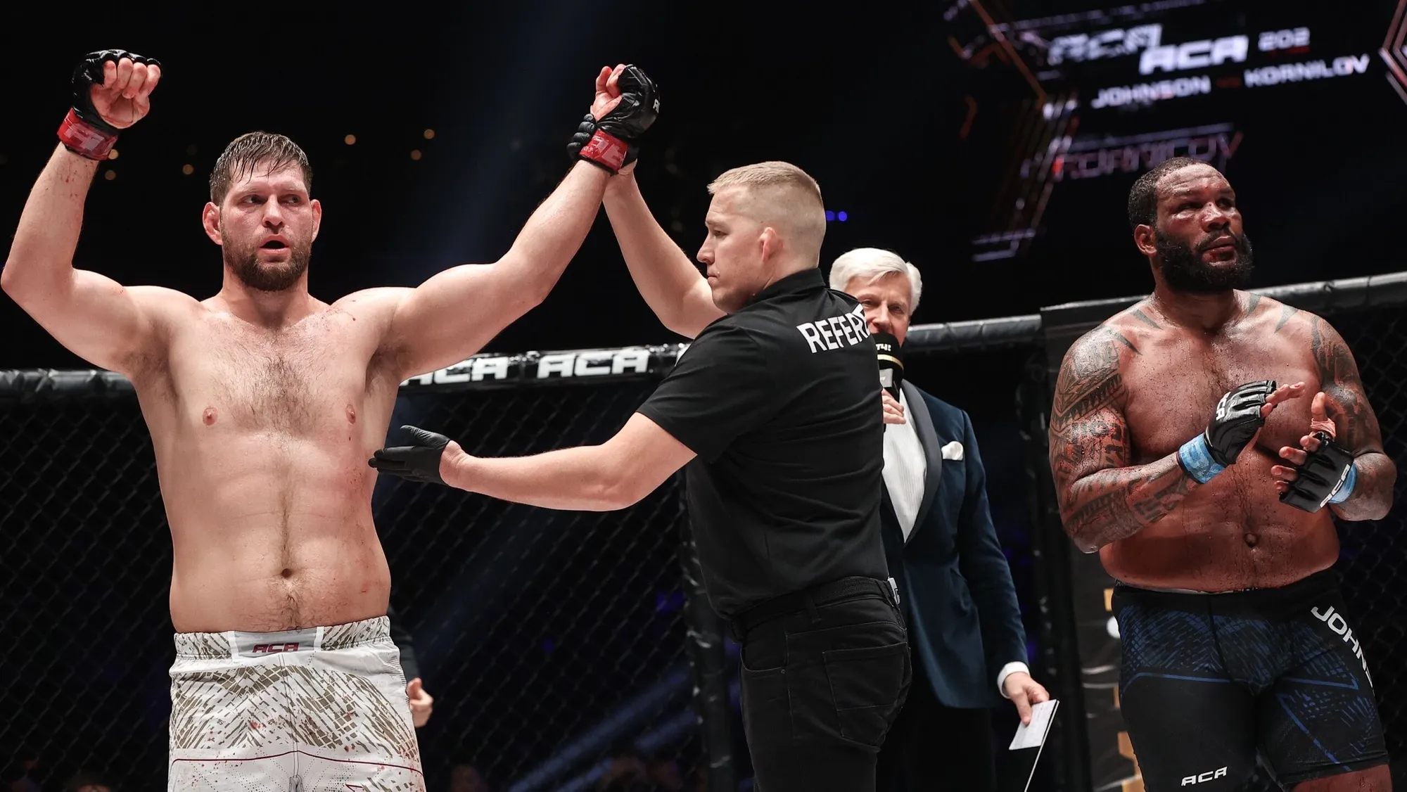 Корнилов победил Джонсона в главном бою ACA 202, Вартанян досрочно остановил Абдуракова превью